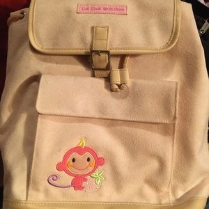 NWOT Tan suede mini backpack